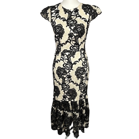 white lace blue dress Liv Blue Corset Dress main image 1